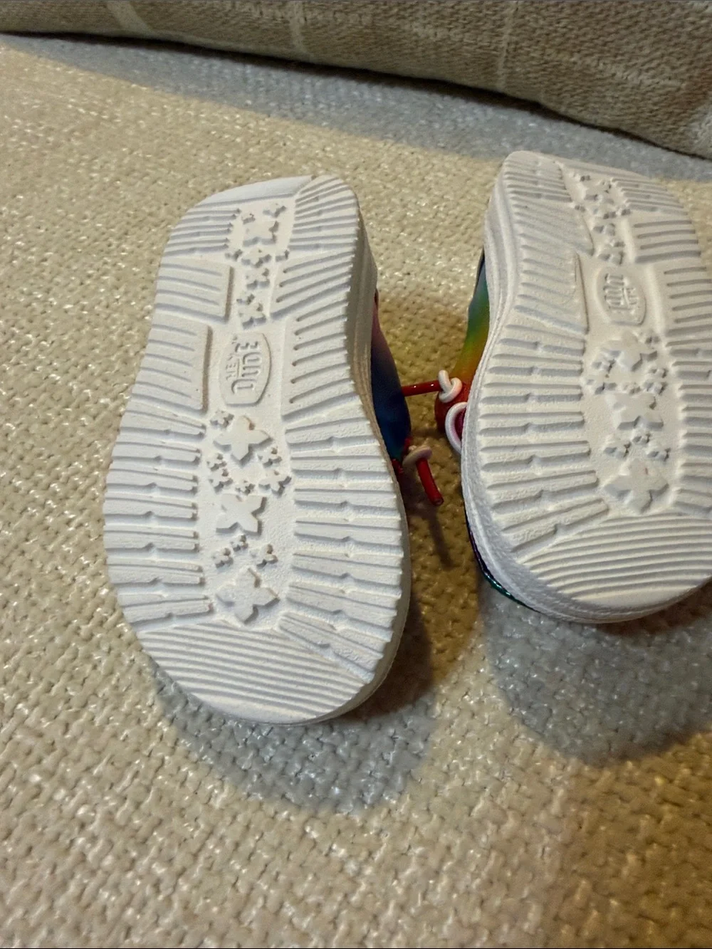 Hey Dude Rainbow Metallic Slip-On Baby Shoes in Multicolor